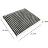 Roost 87139-58010, 87139-28020 Air Conditioner Filter, Activated Carbon, Deodorizer, For