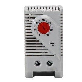 Kodrily Mechanical Thermostat Switch, IP20 Fan Thermostat Control, 0-60℃ Adjustable Temperature Thermostat, 4Ft Holders Temperature Controller for Heaters, Filter Fans (KTO011)