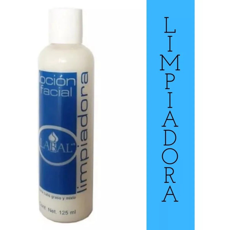 Labal Kit Lociones Limpieza Facial Profunda 4pz Spa, Uso Personal