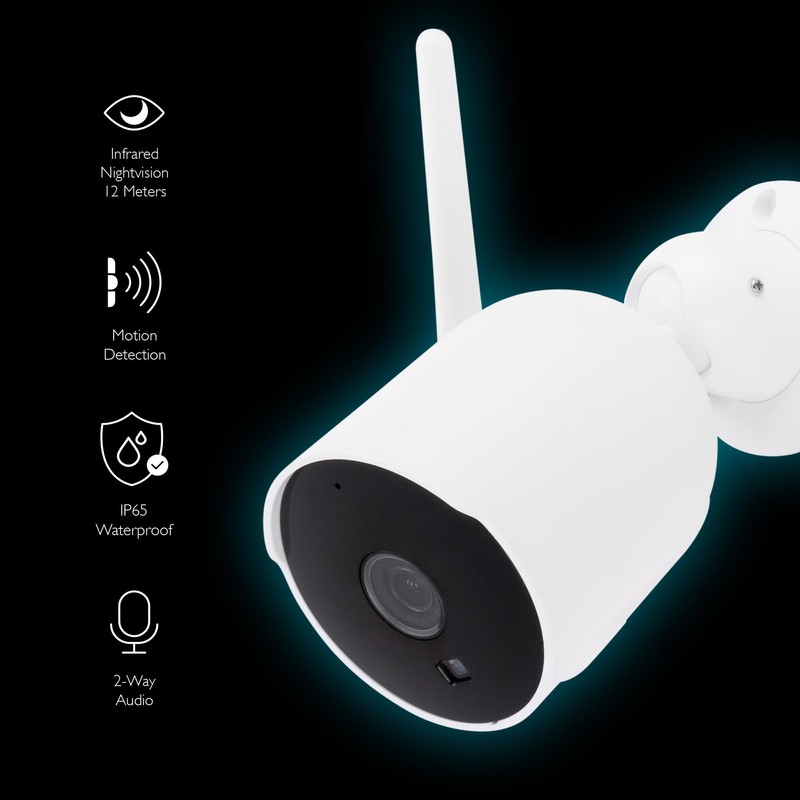 Tiqvi - Smart Outdoor Camera WiFi, 1080P, Dualband (2.4/5GHz), Infrared