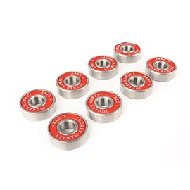 JUCKER HAWAII Longboard Skateboard Bearings ABEC 9 Red