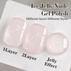 Double Rhythm Translucent Gel Polish Sheer Neutral Natural Light Milky