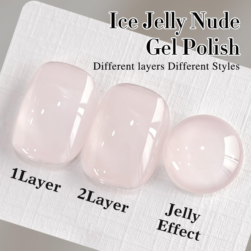 Double Rhythm Translucent Gel Polish Sheer Neutral Natural Light Milky