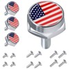 License Plate Screws Fastener Kit, 4 PCS License Plate Screws