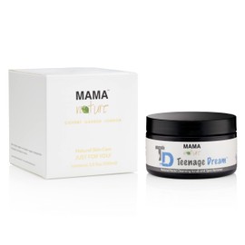 Cleansing Face Scrub & Spot Remover – Mama Nature Teenage Dream - Natural Skin Treatment with Salycilic Acid and Dead Sea Salt. Gentle Peel and Exfoliation. Handmade in the UK. 3.5 fl oz/100 ml