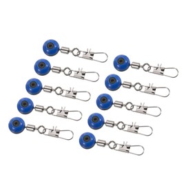 PATIKIL 26LBS 26LBS 20PCS Float Connector Rolling Swivel with Interlock Snap Fishing Line Sinker Slides for Fishing Blue