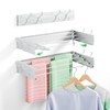 Wall Mounted Clothes Drying Rack for Laundry 23.6", Folding Clothes