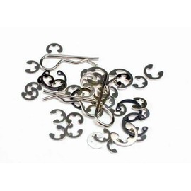 Traxxas 1633 E-Clip, C-Clip, Snap R Ring, 40-Piece, 777-Pack