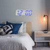 DSLIHA 3D Digital Alarm Clock for Bedrooms, LED Desk USB