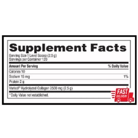 trunature Verisol Collagen Powder 2,500 mg., 10.58 Ounces