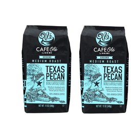CAFE Olé Roasting Plant Cafe Ole Texas Pecan Ground Coffee 12oz pack of 1 (12 Ounce - pack of 4, 12oz (Pack of 4)
