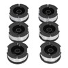 6Pcs Line Spool Replacement 30ft / 9.1m 0.65in AF‑100 for