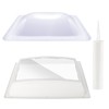 RV Skylight Replacement Bundle,18" x 26" RV Shower Skylight Cover