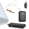 Movo WMX-1-UH USB-C Wireless Headset Microphone - USB Wireless Headset