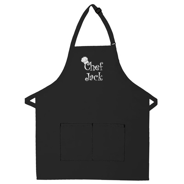THE APRONPLACE Personalized Embroidered Chef Any Name Adult Apron for