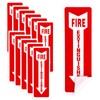 3 Pcs EXIT Signs Stickers Glow in The Dark, Photoluminescent