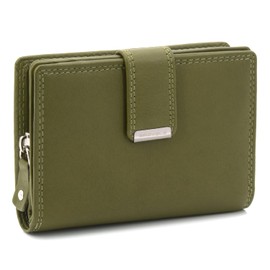 ekavale Ladies Soft Leather Wallet with RFID Protection - Women's Wallet, pistachio, purse