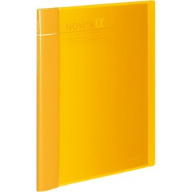 Kokuyo Expandable File Clear Book, Novita α, A4, 24 Pockets up to 6 x 12 Pockets, Yellow, Japan Import (RA-NT24Y)