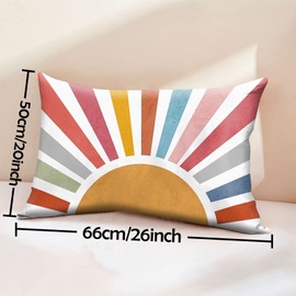 GABraden Satin Pillowcase 2PCS,Mulberry Silk Feeling Pillow Cases for Hair and Skin with Hidden Zipper,Satin Cooling Pillow Covers with Standard Size 20"X 26" (Rainbow-05)