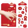 Big Dot of Happiness Lunar New Year - 2024 Year of the Dragon Favor Kids Stickers - 16 Sheets - 256 Stickers