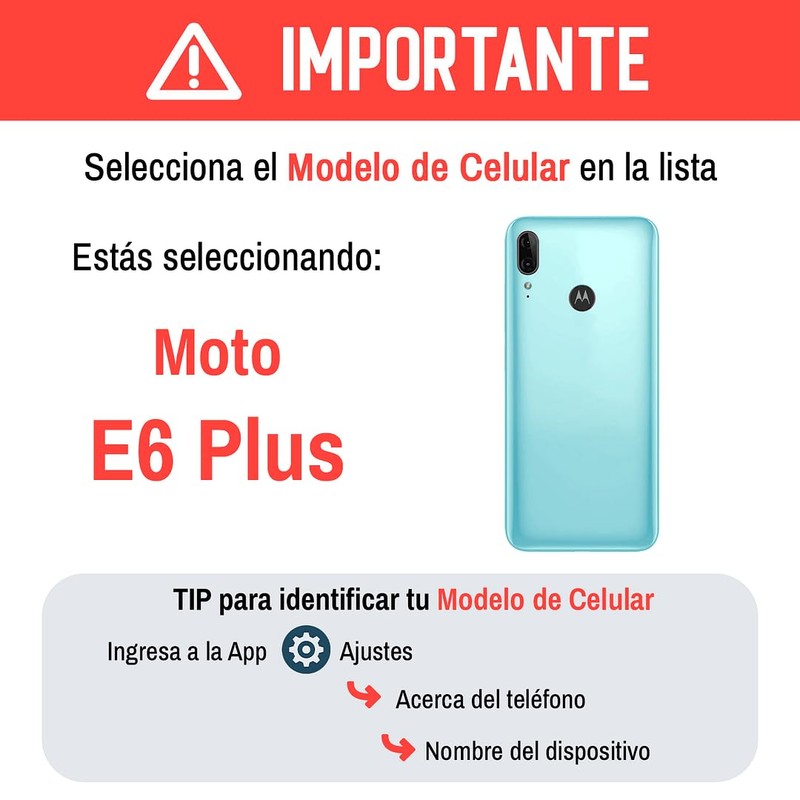 INSTACASE Funda Compatible con Moto E6 Plus Transparente, Protector Uso