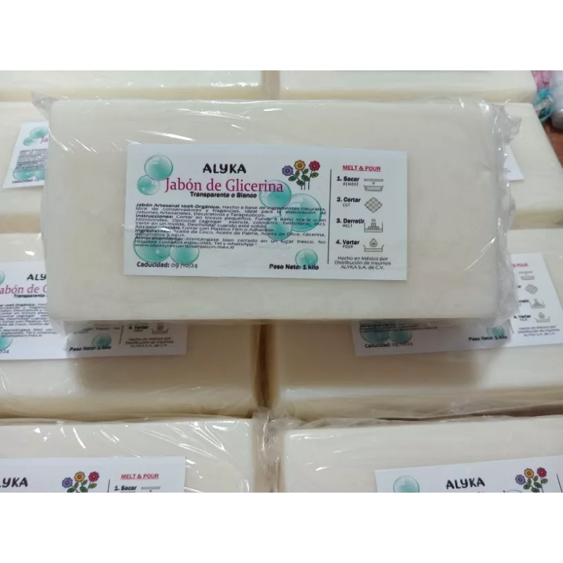 Alyka 1 Kg Jabón De Glicerina Opaca
