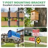 T-Post Mounting Bracket, Stainless Steel T Post Target Hanger Mount