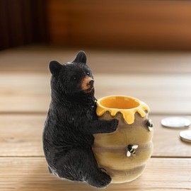 Distinctive Designs Black Bear Honey Pot Planter (Mini - 3" H)