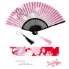 iPihsius Folding Fan, Slik Folding Hand fan with First Layer
