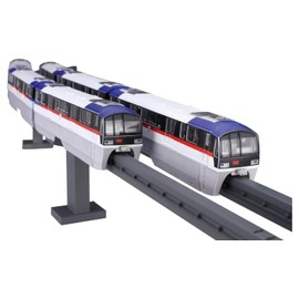Fujimi 1/150 Structure Kit Series No.17 EX-1 Tokyo Monorail 2000 Series Old Paint 6-Car Set (Unpainted Kit) STR-17 EX-1