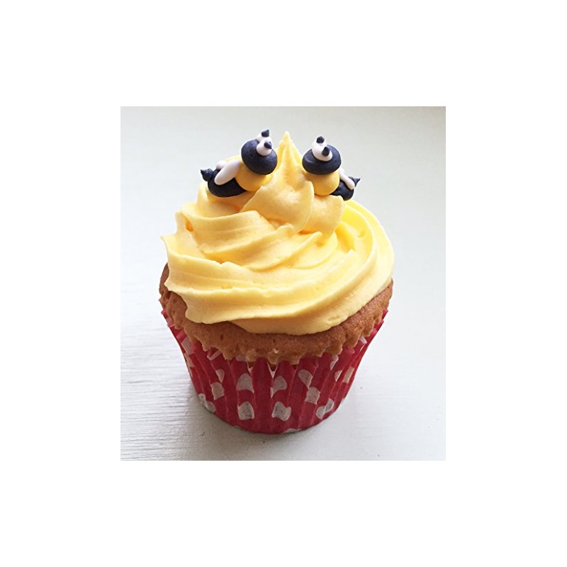 Holly Cupcakes Fabulous Handpiped Mini Sugar Bees (Pack of 48)