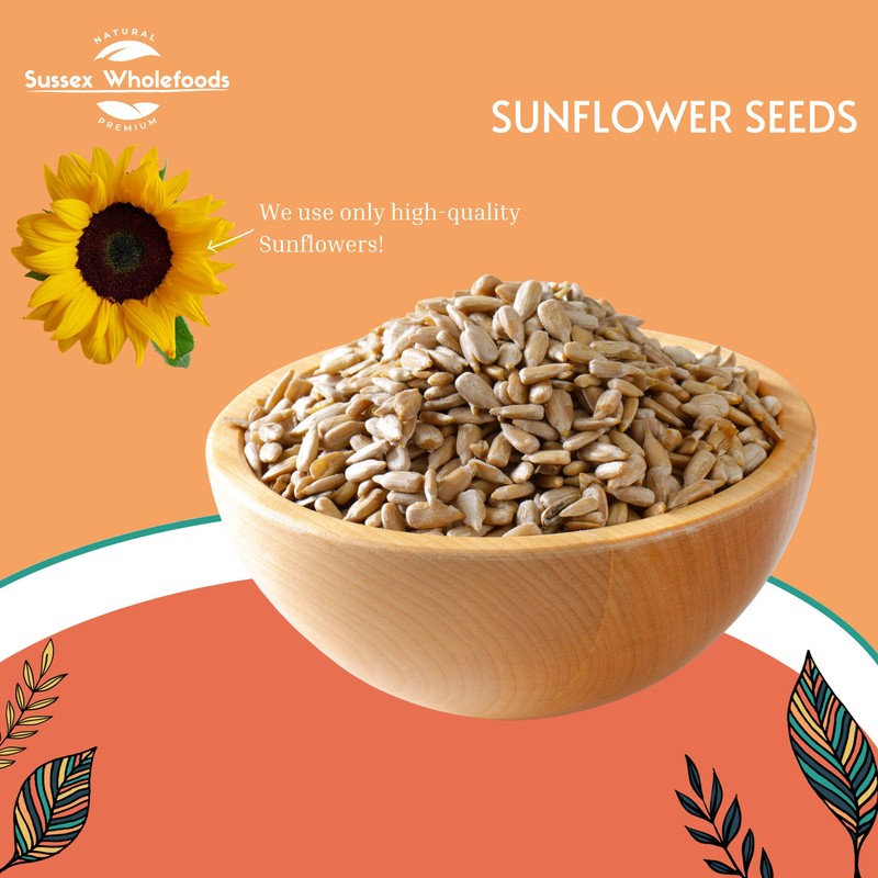Sussex Wholefoods: Sunflower Seeds 500g - Nutty, Nutritious, Perfect for