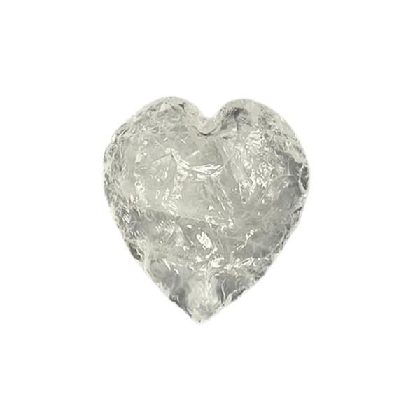 VIE Faceted Small Crystal Heart, 2-3cm, Clear Quartz