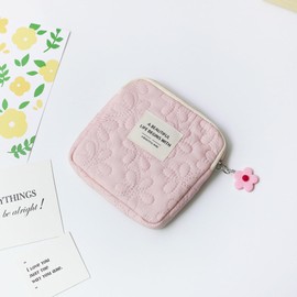 サニタリーポーチ 小さめ かわいい 生理用品 収納 ナプキン ポーチ サニタリーケース（ピンク）