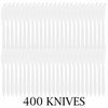 Plasticpro Cutlery 400 Mediumweight White Disposable Plastic Knives