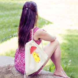 Mr. & Mrs. Panda Sports Bag Chick Toadstool, cream-coloured