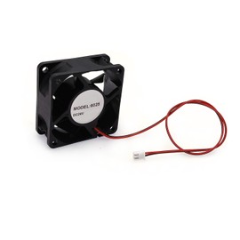 JZK 60 x 60 x 25 mm DC 24 V Mini Cooling Fan 60 mm with 2 Pin Lines, 3800 rpm, 0.05 A, 6025 Double Ball Bearing Brushless DC Fan 6 cm for Cooling or Ventilation, 3D Printer Fan