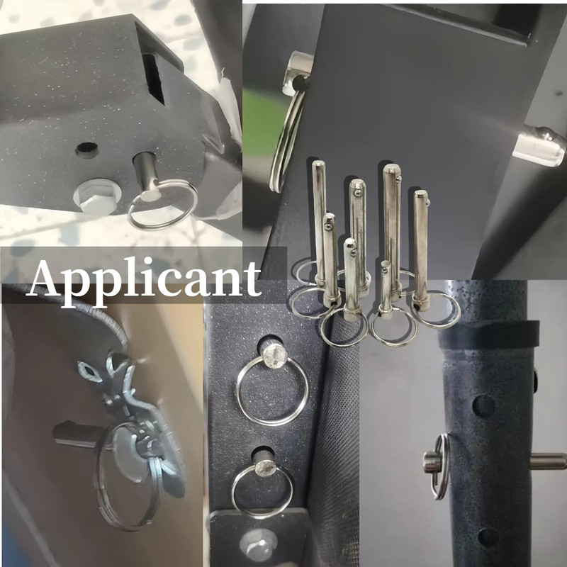 5PCS Quick Release Pins,Boat Bimini Top Marine Hardware,M8*60MM Carbon Steel