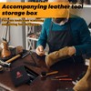 CBHGFEA Leather Working Tools Kit Includes Cutting Knife, Edge Burnisher,