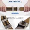 IGOLUMON Men's 2 Piece Leather Belt, Men's Automatic Belt with
