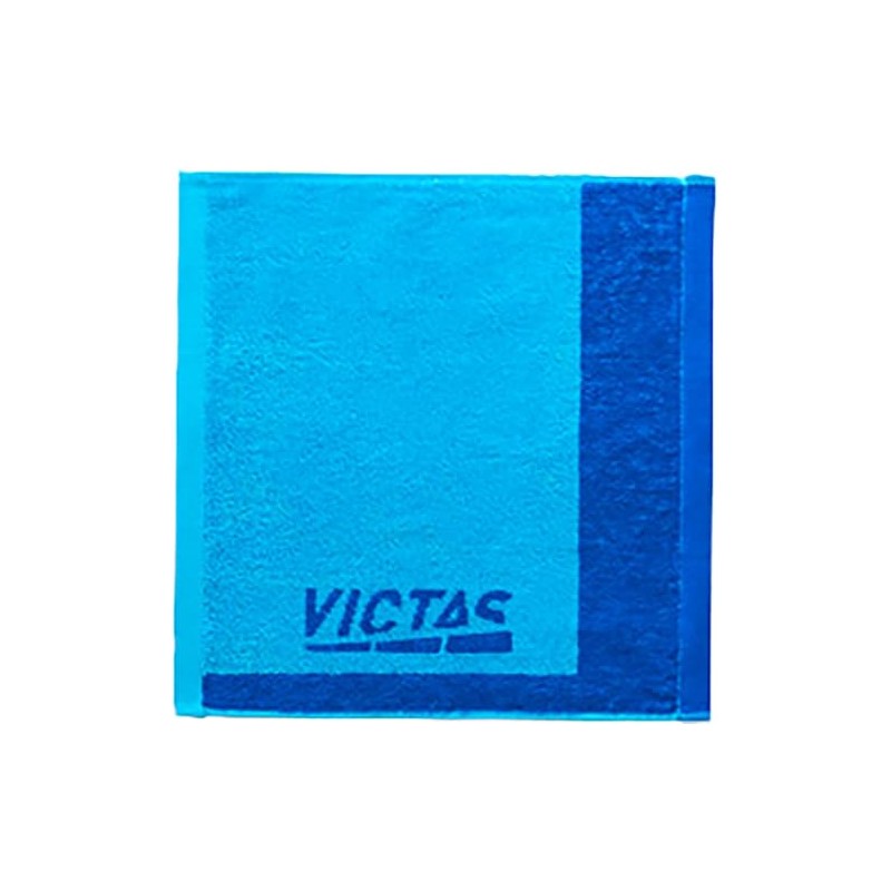 VICTAS Table Tennis Towel, Two-Tone Hand Towel, Turquoise 692502