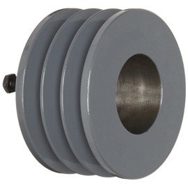 TB Woods 3V693 Narrow V-Belt Sheave, 3V Belt Section, 3 Grooves, SDS Bushing required, Cast Iron, 6.9" OD