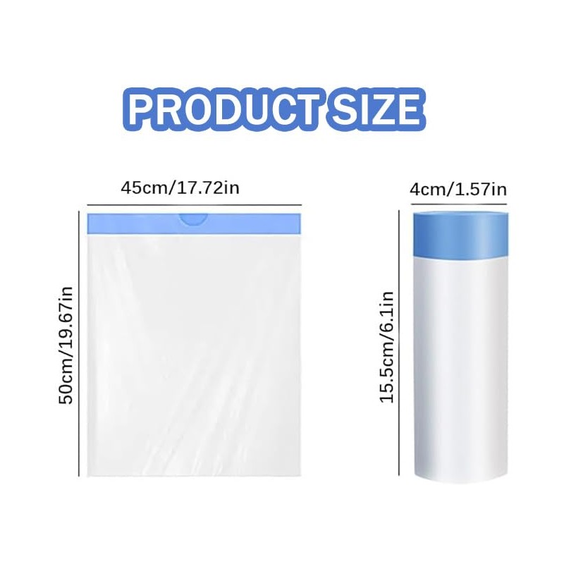 75PCS Cat Litter Bags for Self Cleaning Cat Litter Tray,