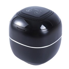 Retainer Cleaner ultrasonic，45kHz 180ml ultrasonic cleaner, cleaning and drying functions with Digital Timer，Retainer Cleaner Machine for Dentures, Mouth Guards, Braces, Jewelry (black)