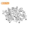QUARKZMAN Pack of 50 Half Hollow Rivets, 5 mm x