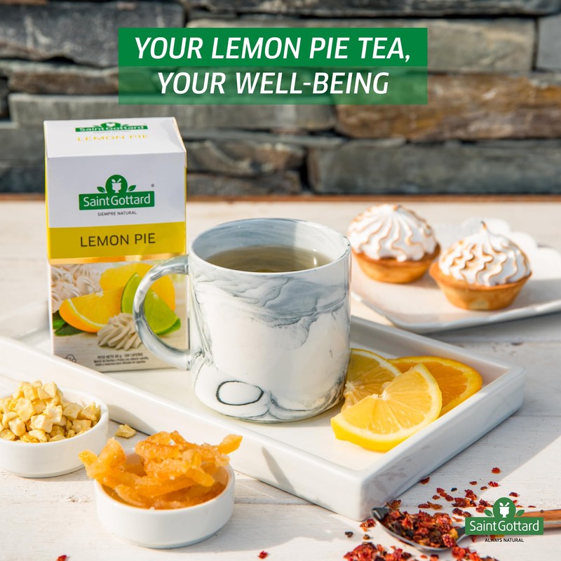 Saint Gottard Lemon Pie Herbal Tea – Dessert-Inspired Infusion with