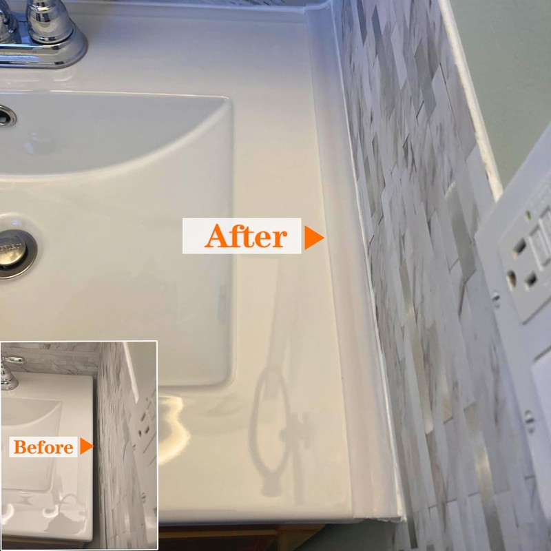 Shower Threshold Water Dam, Barrier Strip, Silicone Water-Blocking Self-Adhesive Sealant