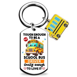 igvean School Bus Driver Appreciation Gifts for Men Women Thank You Keychain Gifts for School Bus Driver Christmas Birthday Thanksgiving Retirement Gift for Buses Drivers Employee Friend