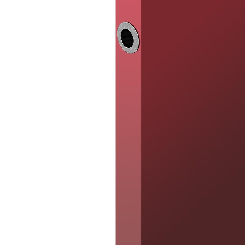 29mm Round Sliding Door Finger Sleeve - Brushed Nickel -