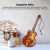 Miniature Electric Guitar Model Innovative Simulation Hand Crafted Wooden Guitar